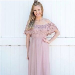 Love Riche Strapless Dress in Soft Pink